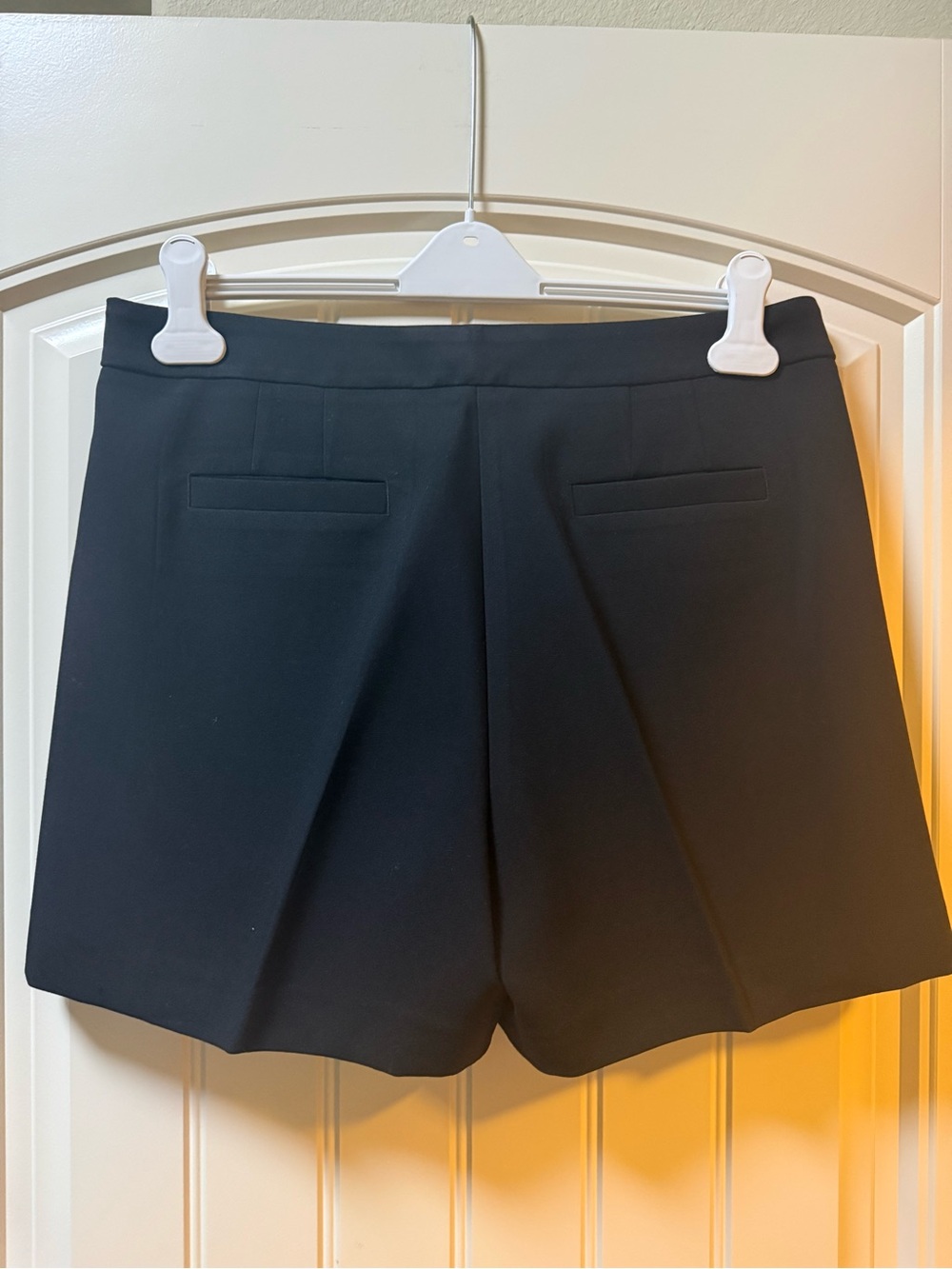 Banana Republic Black High-Rise Shorts with Gold Button Detail - Picture 7 of 12